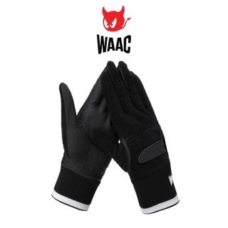 【WAAC】SYNTHETIC LEATHER GOLF GLOVES 男士 高爾夫球手套 雙-黑色(WA24FWMG20199)