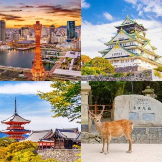 【吉航旅遊】精緻假期臺北神戶大阪動物王國明石大橋嵐山渡月橋清水寺伏見稻荷大社五日-星宇、長榮航空