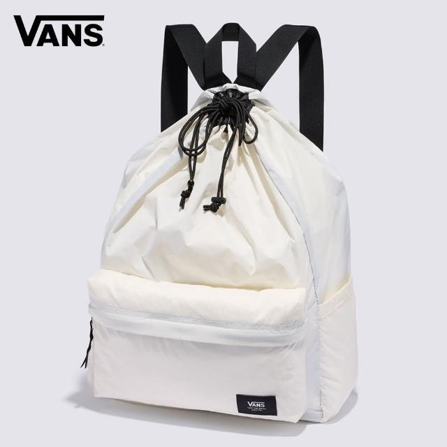 【VANS 官方旗艦】Old Skool Cinch 男女款米白色後背包