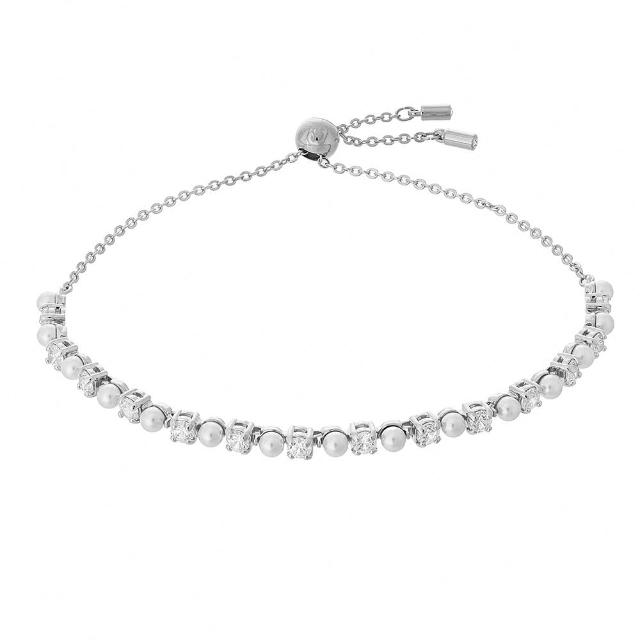 【SWAROVSKI 施華洛世奇】Matrix Tennis 銀色手鏈(本 月 促 銷)