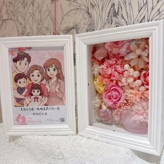 【喜滋滋】《定格妳的溫柔》永生花相框-7吋(情人節/生日禮物/告白/週年紀念/畢業/520/母親節)