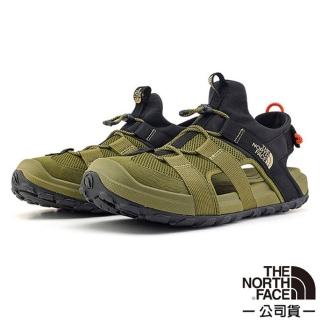 【The North Face】男 Explore Camp 機能抗菌水陸兩用護趾鞋.涼鞋拖鞋.溯溪鞋(83NL-RMO 橄欖綠 N)