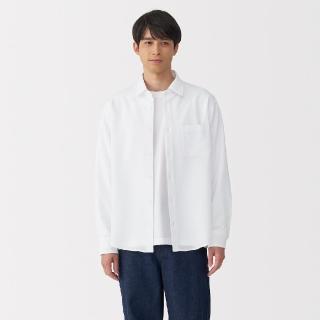 【MUJI 無印良品】男透氣彈性泡泡紗長袖襯衫(共3色)