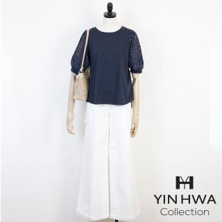 【YIN HWA 盈樺】ARIES 氣質優雅蕾絲拼接上衣