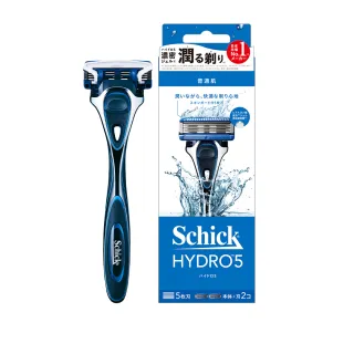 【Schick 舒適牌】水次元5刮鬍刀(1刀把2刀片)