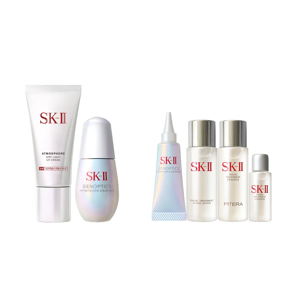 【SK-II官方直營】1+1 光蘊恆璨煥亮精華30ml+新防曬 30g(全新淡斑亮白小燈泡精華液/新品/術後保養)