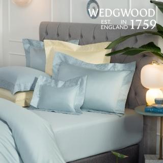 【WEDGWOOD】600織埃及棉 素面鬆緊床包一件｜佛羅倫斯系列(百貨款｜雙人150x186cm)