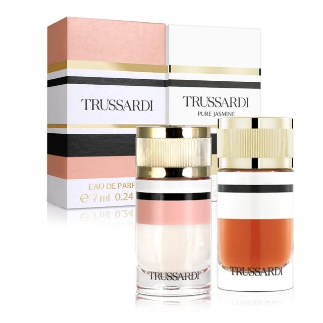 【TRUSSARDI】組合-楚沙迪 女性淡香精+純真茉莉女性淡香精小香7mlX2入(專櫃公司貨)