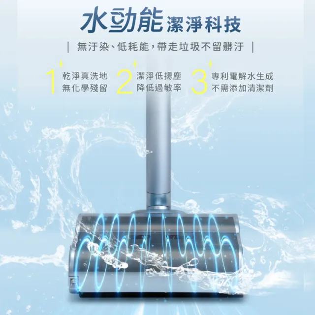 【輝葉良品】i-Cyndi愛洗地洗地機 HYG-ZA01(拖地機/超輕2.9kg/IPX6防水/可平躺)