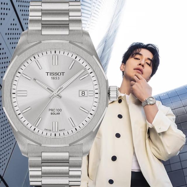 【TISSOT 天梭】PRC 100 Solar T151.422.11.031.00 太陽能手錶-39mm(T1514221103100)