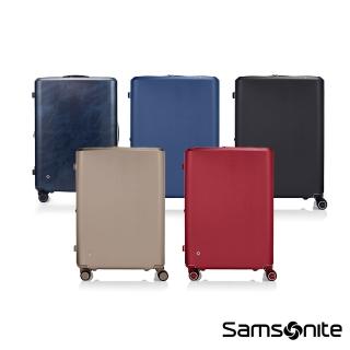 【Samsonite 新秀麗】28吋EVOA Z 可擴充拉絲光澤防刮防盜拉鍊輕量PC避震輪行李箱(多色可選)