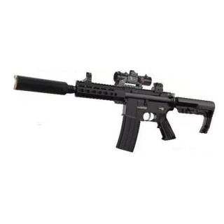 【酷博士】M4毒蛇手動連發水彈槍 七彩噴火夜光版 G660-4C(生存遊戲 水彈槍 軟彈槍 電動玩具槍)