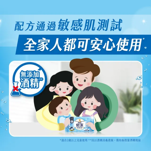 【Kleenex 舒潔】嘗鮮體驗組-濕式衛生紙 40抽x7包＋贈品10抽x2包 箱購組