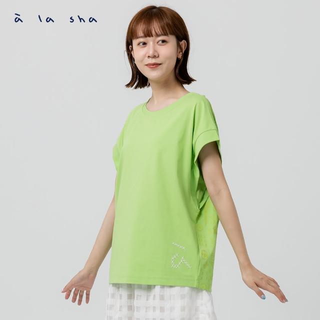 【a la sha】阿財製圖印花連袖上衣