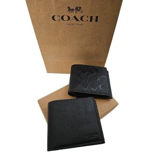 【COACH】二合一證件新款男短夾含可拆式ID夾 禮盒組 多色可選(贈原廠紙盒紙袋)