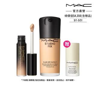 【M.A.C】免修圖持妝濾鏡粉底組(超持妝奢緞遮瑕精華 11ml+超持妝濾鏡粉底液 SPF25/PA++ 30ml)