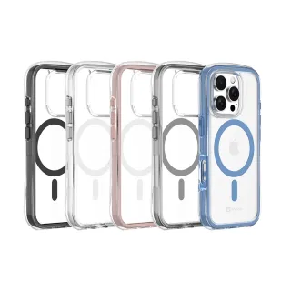 【MAXIA】iPhone 16 耐衝擊磁吸保護殼(i16/Plus/Pro/Pro Max 透明/灰/藍/綠/紫粉)