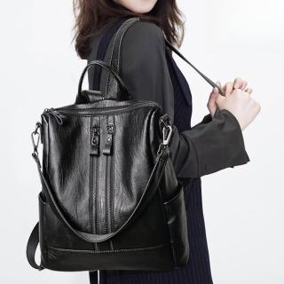 【LEEHER】真皮揹包/單肩包/女包/肩揹包/女生揹包/大容量後揹包/牛皮包/軟皮/雙肩包/揹包/後揹包/旅行揹包