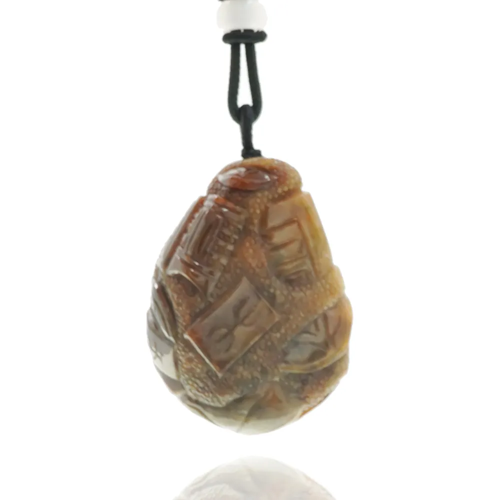 【喜緣玉品】天然翡翠玉石 黃翡 八破圖 玉珮(直)