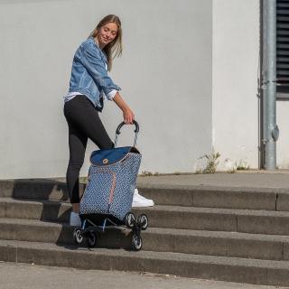 【ENOK】德國Andersen Scala FAMKE 鋁製爬梯保溫購物車/野餐車(德國爬梯購物車/爬樓梯買菜車)