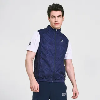 【Munsingwear】企鵝牌 男款藏青色輕薄合身百搭款防潑水背心 MGVL6501