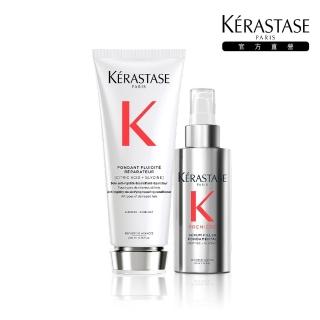 【KERASTASE 巴黎卡詩】白鑽升重建髮乳200ml+白鑽升重建熱活精華90ml