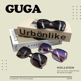 【GUGA】偏光淑女太陽眼鏡 亮粉水鑽款(閃耀質感 視野清晰 UV400抗紫外線)
