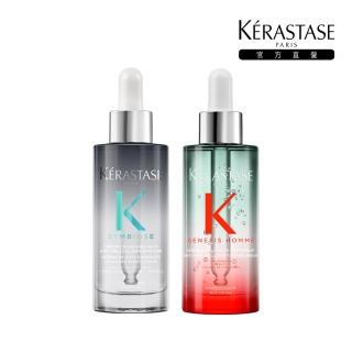 【KERASTASE 巴黎卡詩】極淨平衡+濃密芯生頭皮精華組(抗屑/舒緩)