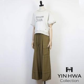 【YIN HWA 盈樺】ARIES 休閒舒適字母刺繡圖案上衣