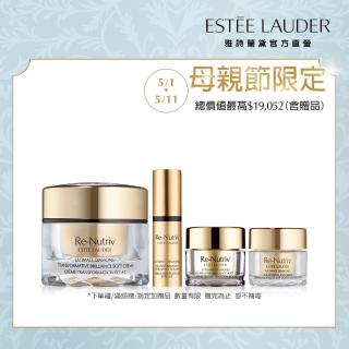 【Estee Lauder 雅詩蘭黛】白金級逆時煥顏霜入門組(逆時煥顏霜50ml+煥顏霜7ml+微導金萃5ml+逆時眼霜5ml)