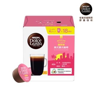 【NESCAFE Dolce Gusto】邁阿密美式晨光咖啡膠囊18顆/盒(適用雀巢多趣酷思咖啡機)