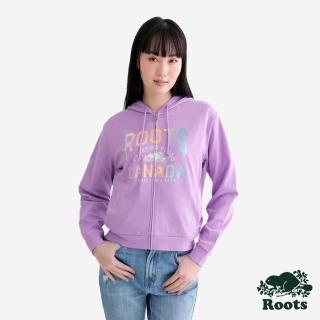 【Roots】Roots女裝- NATURE ATHLETICS 連帽外套(紫色)