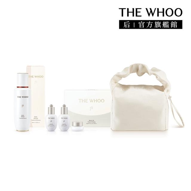 【WHOO 后】官方直營 秘帖循環精華純淨加量禮盒(秘循130ml+露20ml+乳20ml+霜4ml+托特包1個)