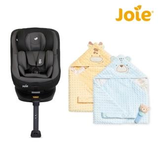 【Joie官方旗艦】spin360 isofix 0-4歲全方位安全座椅+奇哥天絲豆趣包巾禮盒 75x75cm
