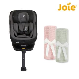 【Joie官方旗艦】spin360 isofix 0-4歲全方位安全座椅+奇哥純棉洞洞毯 80x100cm