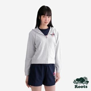 【Roots】Roots女裝- NATURE IS MAGIC 連帽外套(白麻灰)