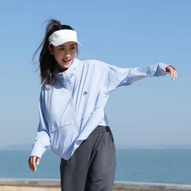 【adidas 愛迪達】防曬連帽外套 抗 UV 女 IT2488