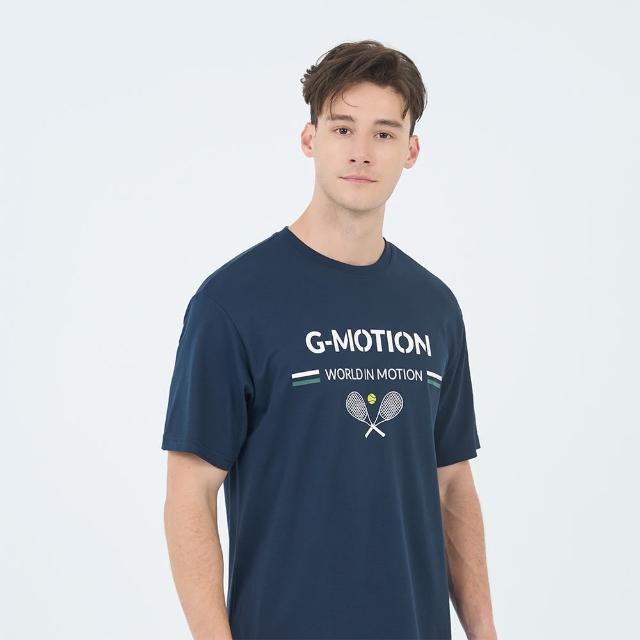 【GIORDANO 佐丹奴】男裝涼感抗UV短袖上衣 G-Motion Tennis系列(27 新海軍藍)