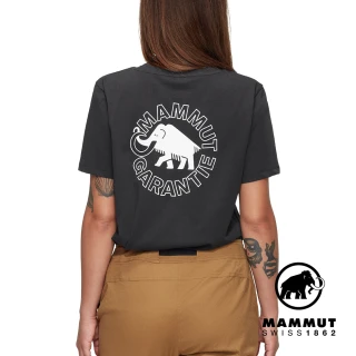 【Mammut 長毛象官方直營】Mammut Core T-Shirt Garantie Women 機能短袖T恤 女款 黑色 #1017-04073