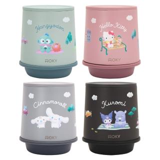【WOKY 沃廚】三麗鷗聯名 輕芯鈦瓷易潔層保溫杯250ml(單蓋；咖啡杯/威士忌杯)