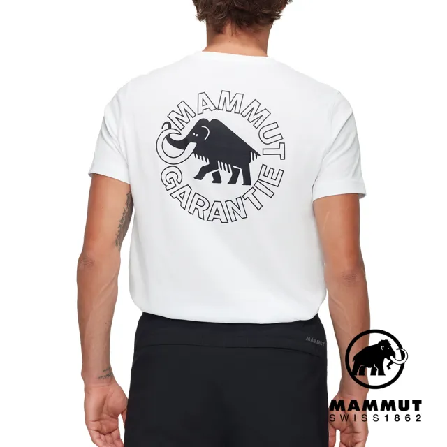【Mammut 長毛象官方直營】Mammut Core T-Shirt Men Garantie 輕盈柔軟復古短袖T恤 男款 白色 #1017-05892