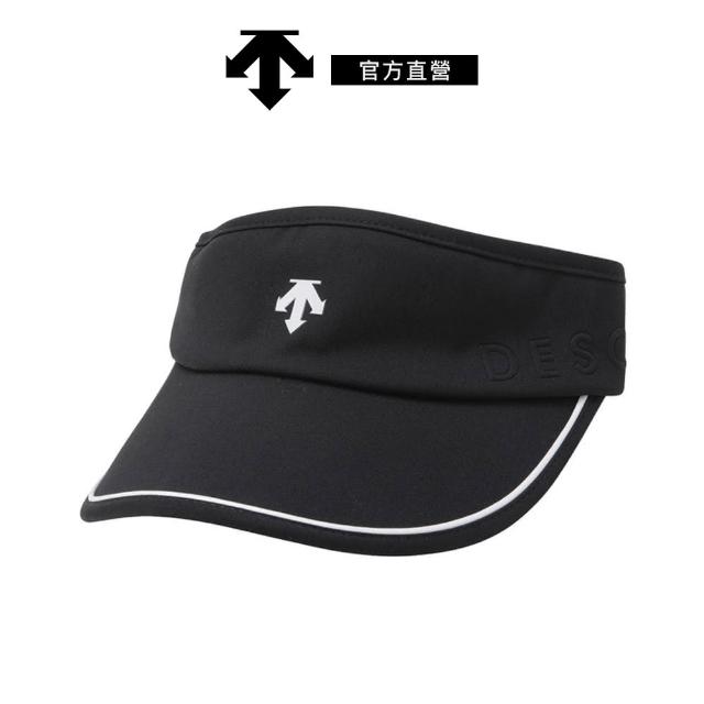 【DESCENTE】GOLF 迪桑特 蝴蝶結裝飾遮陽帽 女士 高爾夫球遮陽帽(黑色)