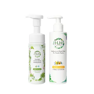 【HH草本新淨界】私密玫瑰純露潔淨慕斯+私密衣物抗菌手洗精(180ml+200ml)