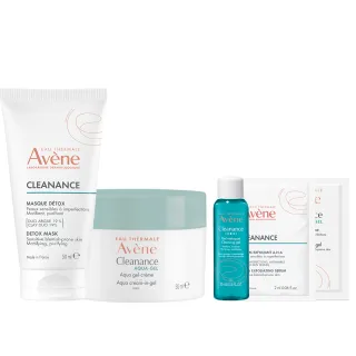 【Avene 雅漾官方直營】控油保養雙面膜組(泥膜+凍膜)