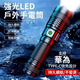 【QLZHS】LED伸縮調焦強光手電筒 緊急照明燈 家用應急燈 戶外燈(登山/露營/居家/地震/停電應急)