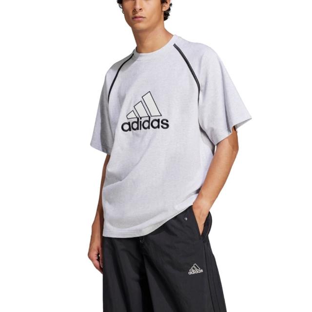 【adidas 愛迪達】男 BADGE TEE 短袖上衣 - IM7839