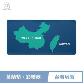 【頑皮鬼】臺灣地圖｜PU皮革x軟木 雙材質加大加寬桌墊滑鼠墊(雙面用防滑防潑水辦公寫字墊滑鼠墊)