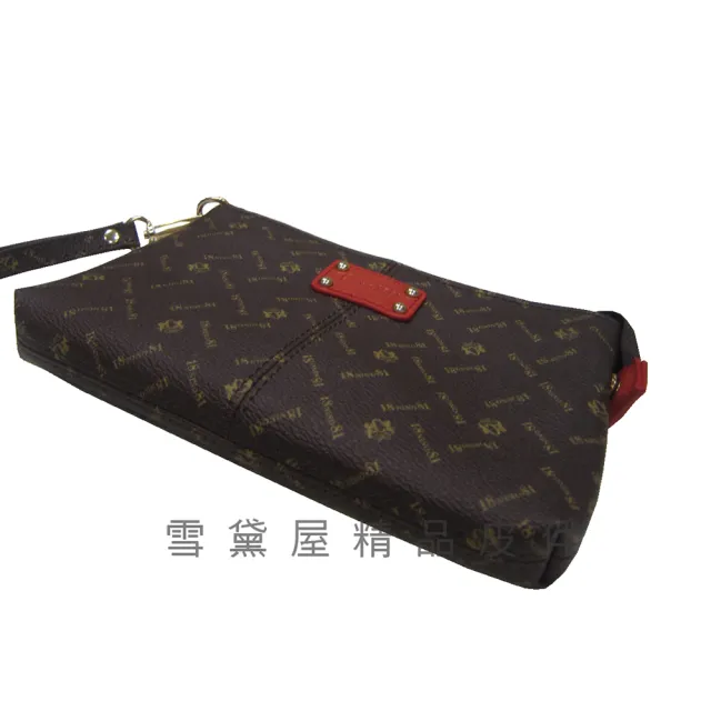 【SNOW.bagshop】雙11 化妝包小容量主袋(內二隔層手拿包分類袋進口防水包 防刮皮革材質活動型手
