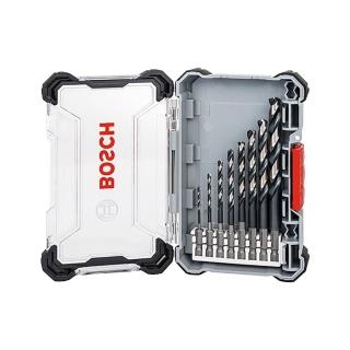 【BOSCH 博世】8件組 HSS 鐵工鑽頭 4分之1英吋六角柄 實用盒裝 2-10 mm