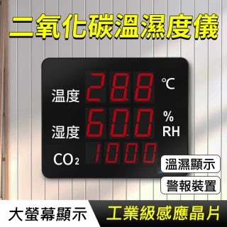【智殿】二氧化碳檢測儀 濃度檢測儀 空氣品質檢測儀 二氧化碳(二氧化碳偵測器 溫度溼度 165-LEDC8)